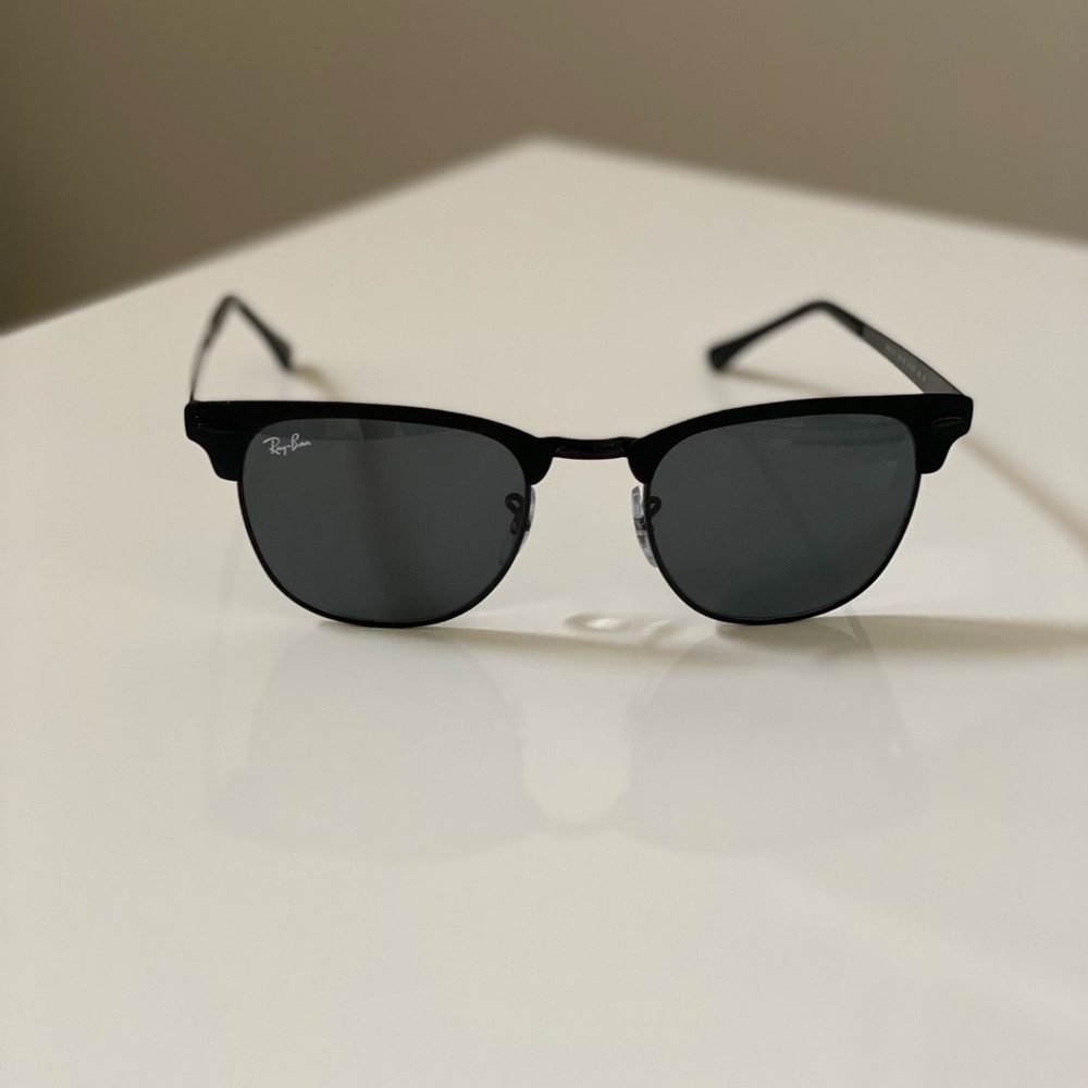 BRAND NEW- Ray-Ban Clubmaster Black Metal Women Sunglasses - FREE Shipping